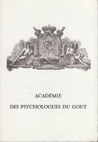 L‘Académie des Psychologues du Goût 189ème Repas Vendredi 15 décembre 1978