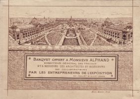 Exposition Universelle de 1889 Banquet offert à M. Alphand