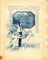 Dîner du 10 avril 1924<br />Réception des souverains roumains<br />Le Roi Ferdinand et la Reine Marie<br /><br />Crème Émeraude<br />Consommé Madeleine<br />Truite Saumonée à la Gelée de Champagne<br />Baron d‘Agneau de Pauillac à la Chartres<br />Pâté de Bécasses à l‘Ancienne<br />Salade Mimosa<br />Asperges de Laurice Sauce Mousseline<br />Bombe Abeille<br />Dessert