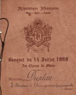 Banquet du 14 juillet 1888 au Champ de Mars