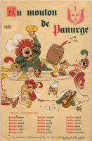 Au Mouton de Panurge<br />(menu rabelaisien) Illustrations d‘Albert Dubout